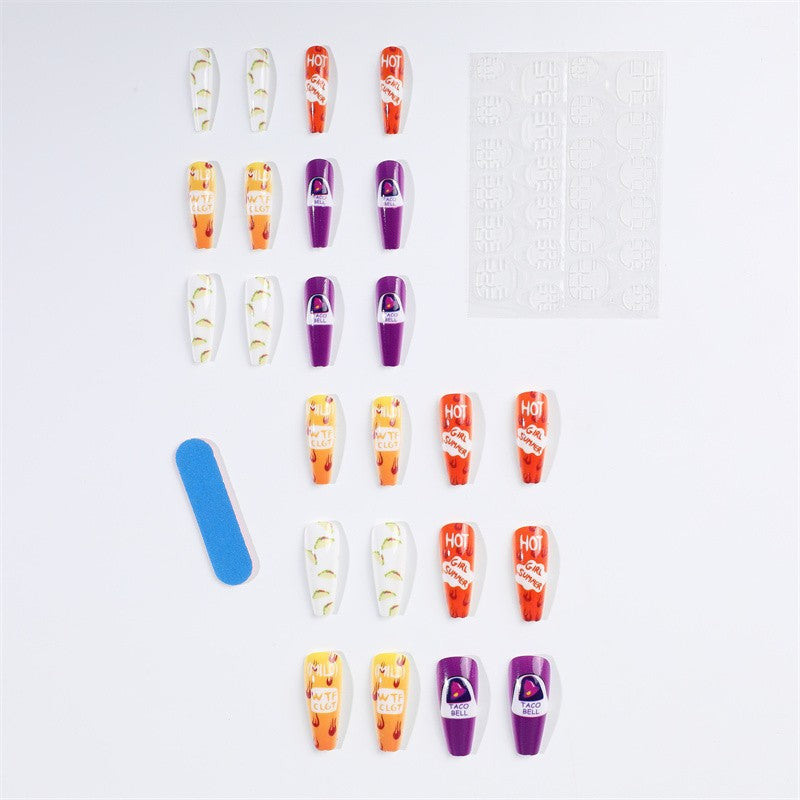 Creative artificial nails with colorful and unique designs Kalsten