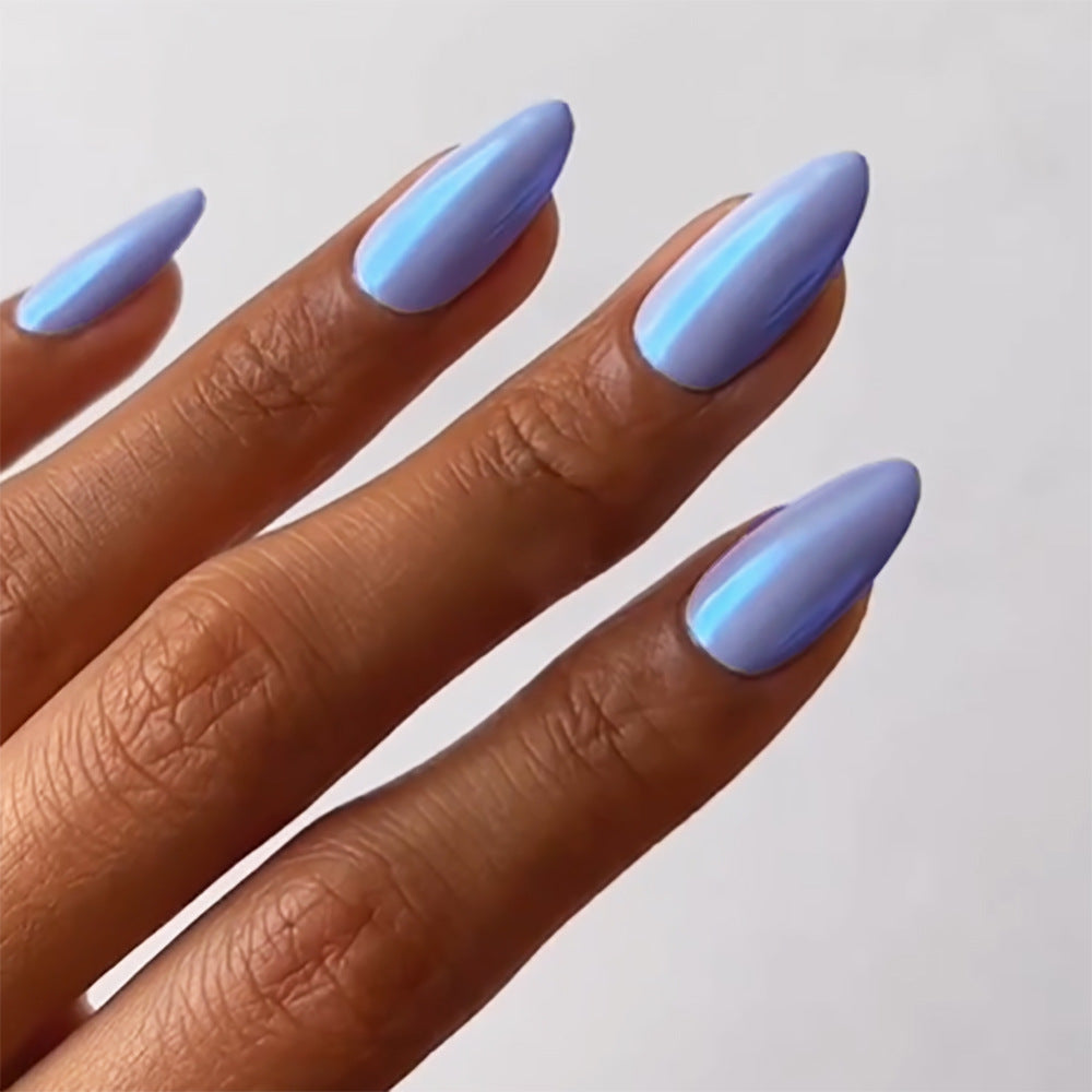 Elegant Glossy Almond-Shaped Press-On Nails Kalsten