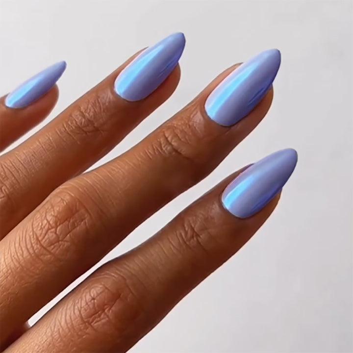 Elegant Glossy Almond-Shaped Press-On Nails Kalsten
