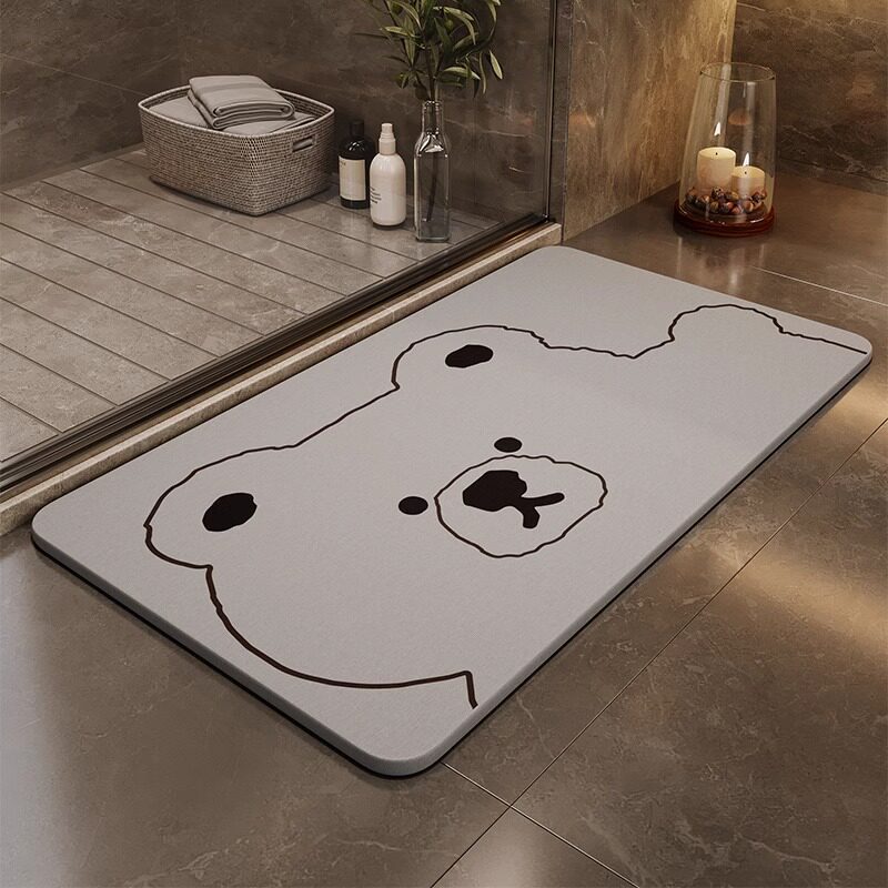Fun Cartoon-Themed Bath Mat