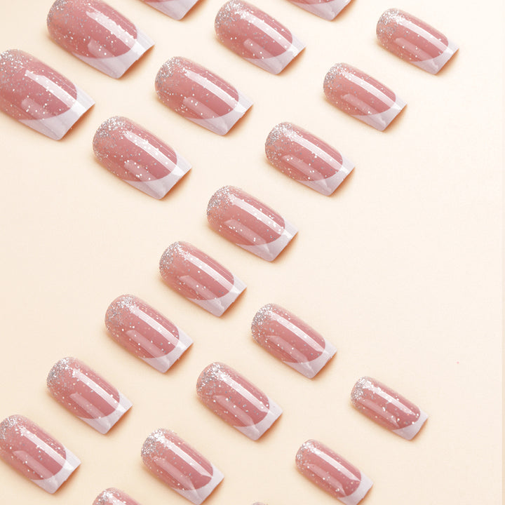 Elegant Glitter Ombre Press-On Nail Tips Kalsten