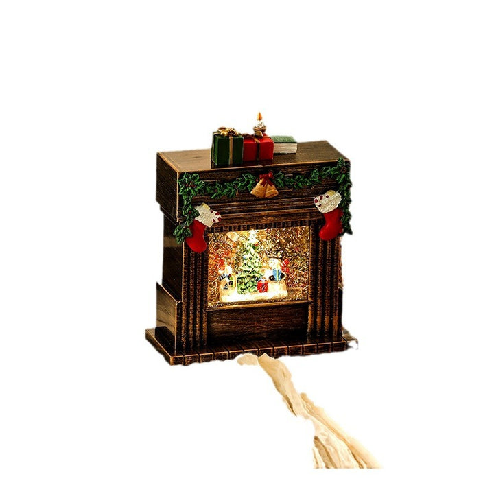 Decorative Christmas Romance Fireplace Figure Kalsten