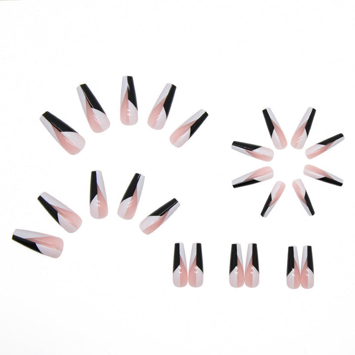 Fake nail set with modern geometric designs Kalsten