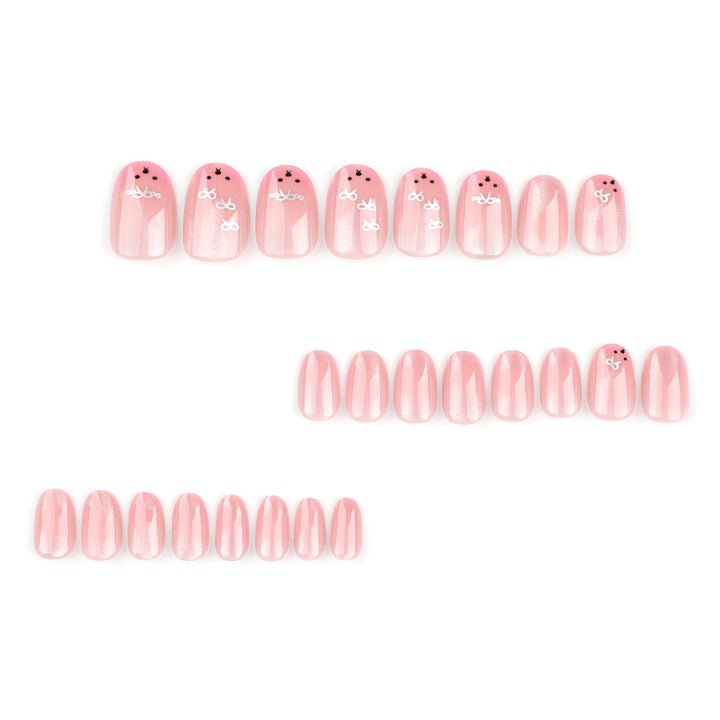 Artificial nail art with playful bunny design Kalsten