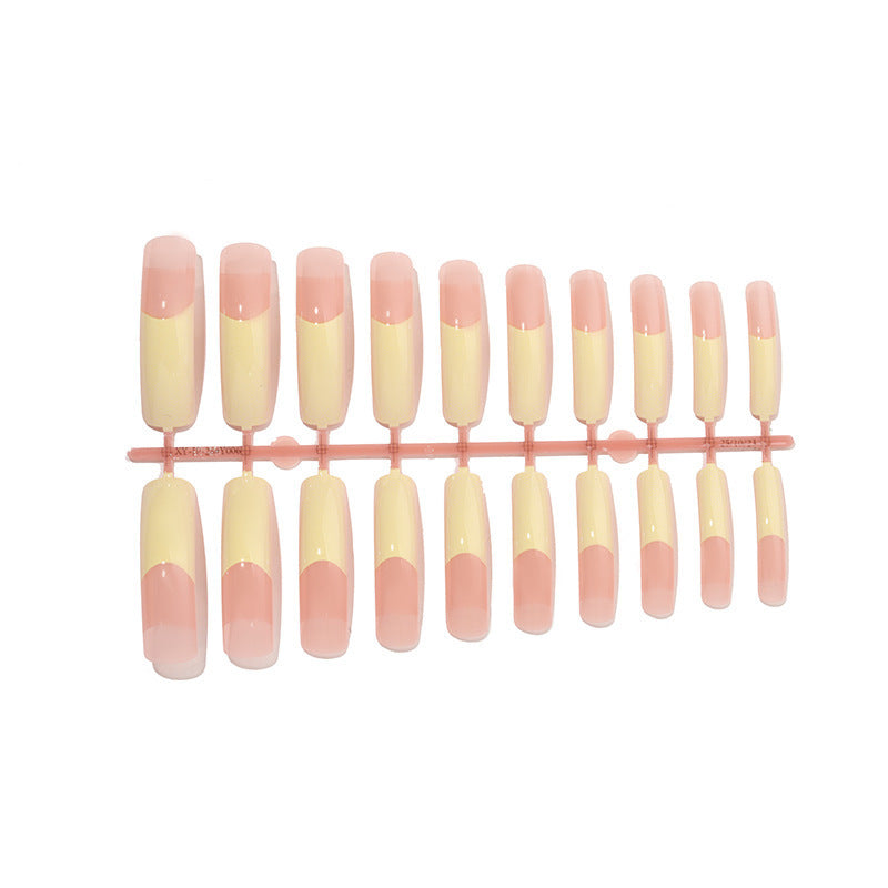 Artificial nail set with elegant French tips and high-quality materials Kalsten