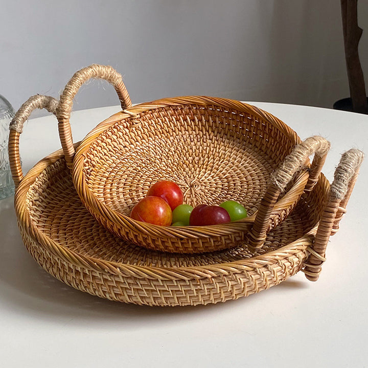 Handwoven storage basket with sturdy handles Kalsten