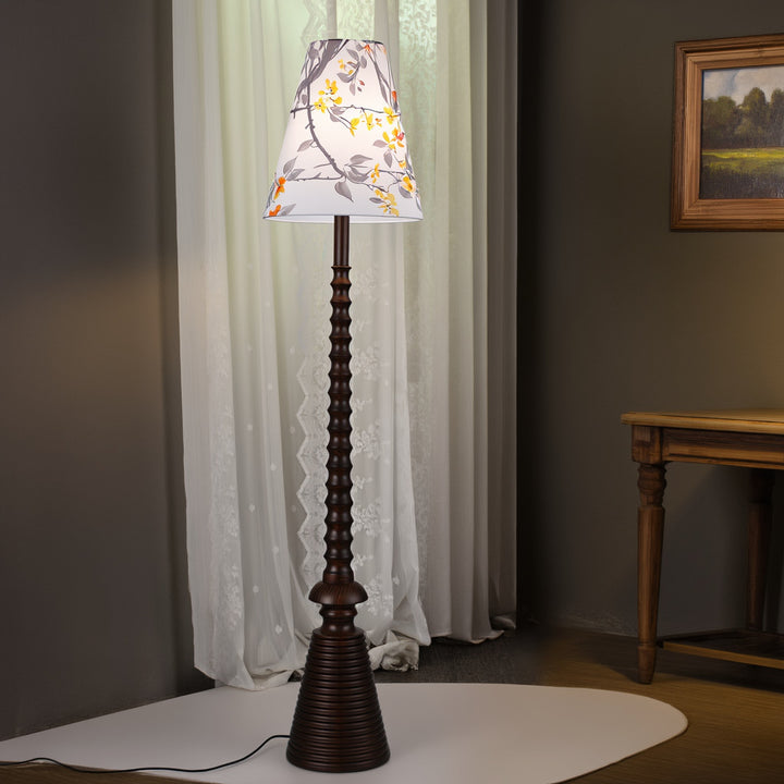 Floral Patterned Floor Lamp