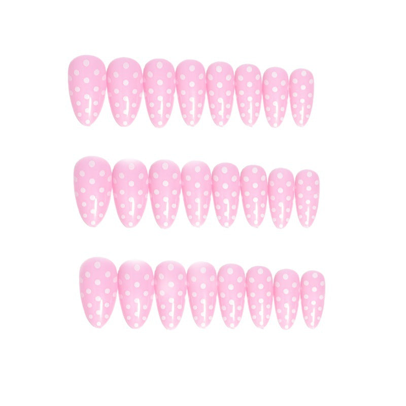 Custom Polka Dot Press-On Nail Tips Kalsten