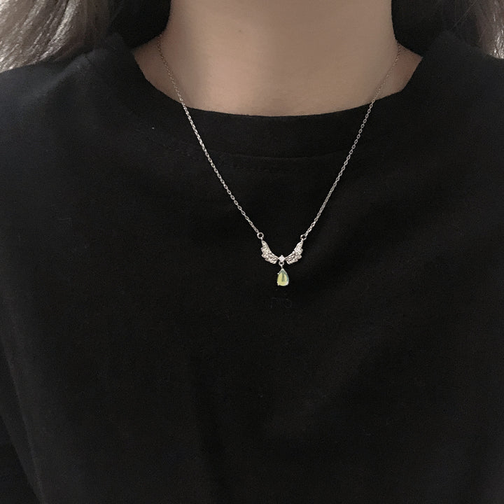 Elegant Winged Pendant Necklace Kalsten