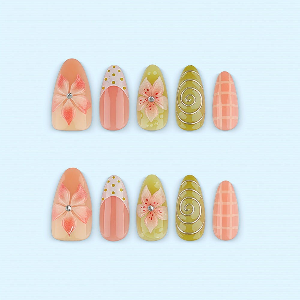 Creative Flower Nail Design Kalsten