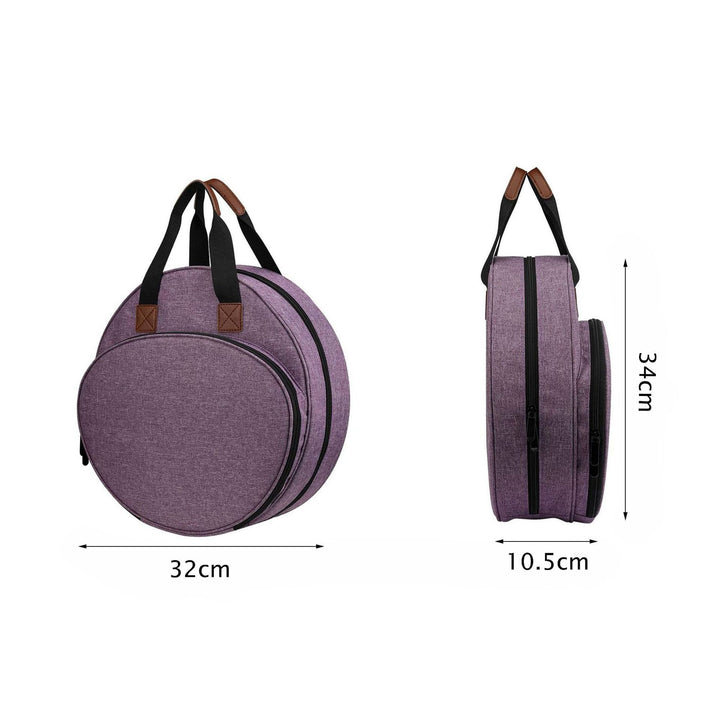 Round Tote Bag with Practical Two-Way Zipper Kalsten