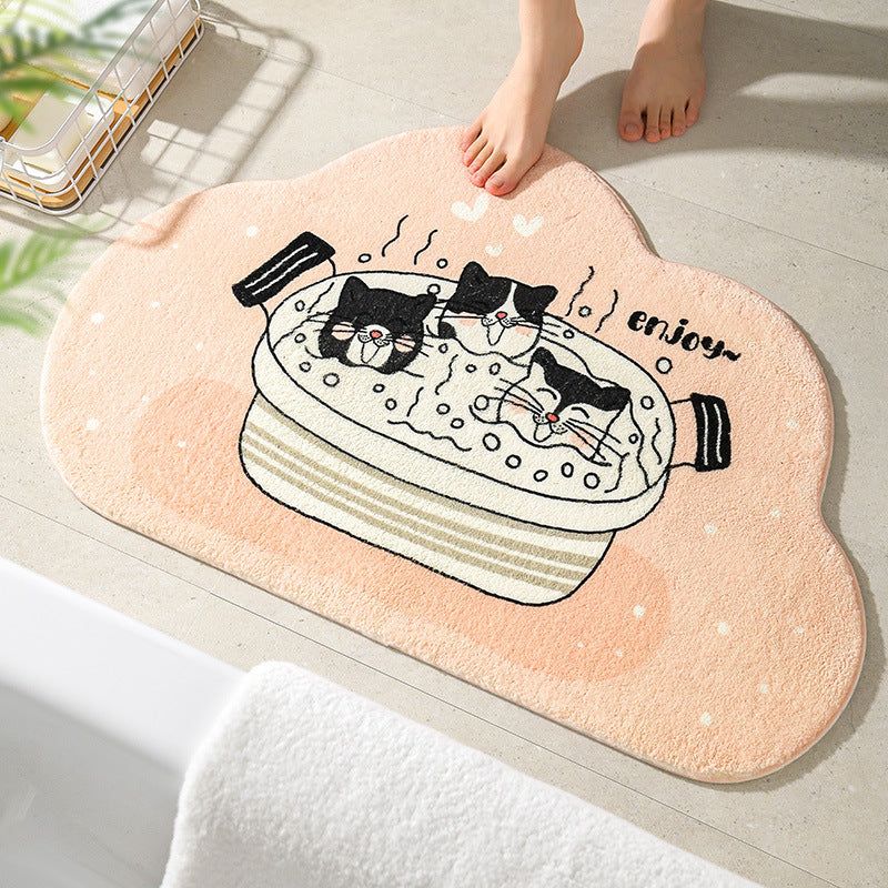 Fun Cartoon-Themed Bath Mat