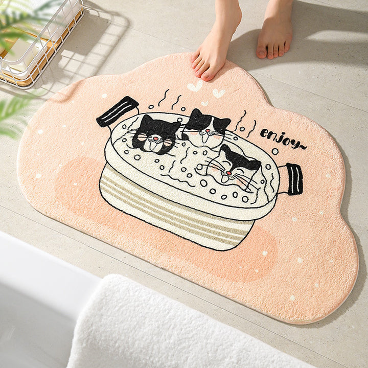 Fun Cartoon-Themed Bath Mat