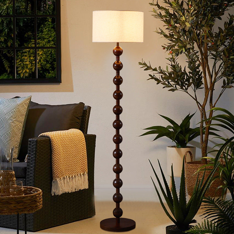 Contemporary Wooden Floor Lamp