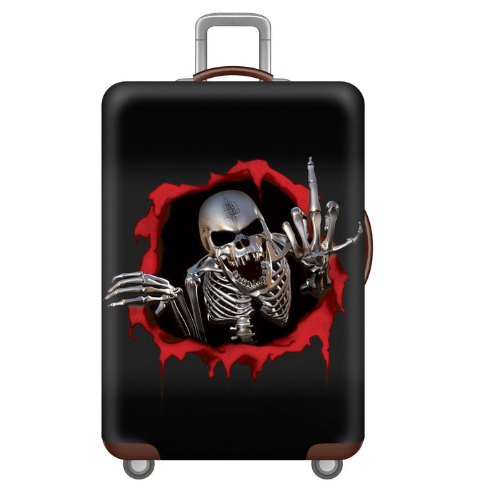 Men's hard-shell suitcase with unique skull design Kalsten