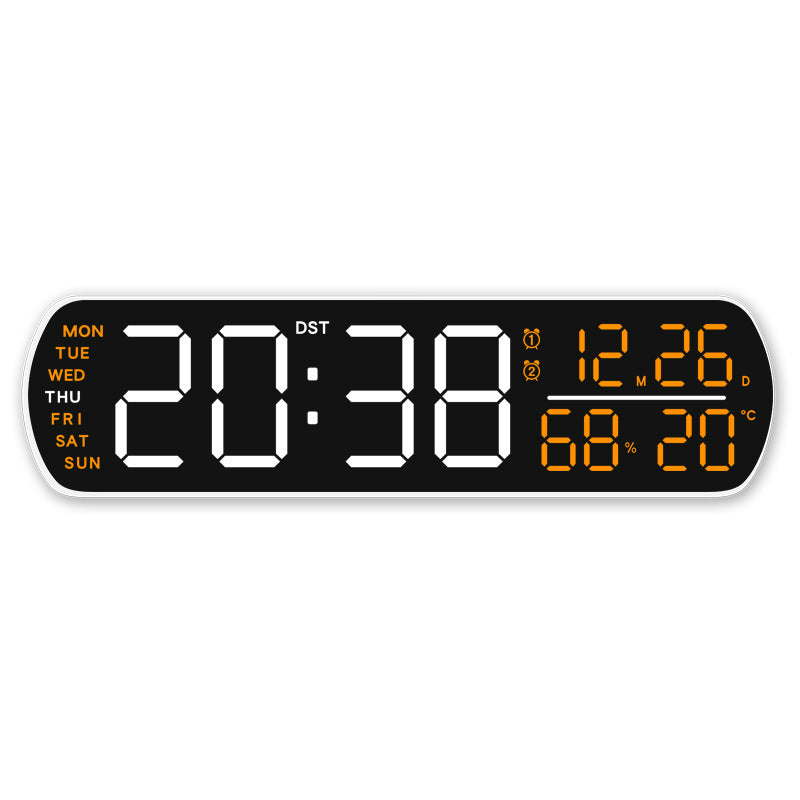 Digital wall clock with temperature and hygrometer display Kalsten