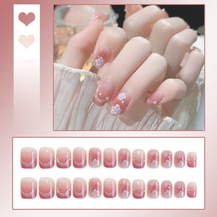 Floral Design Press-On Nails Kalsten