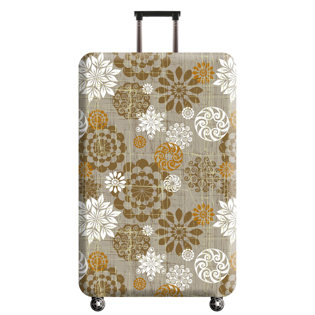 Women's Hard Shell Suitcase with Artistic Floral Pattern Kalsten