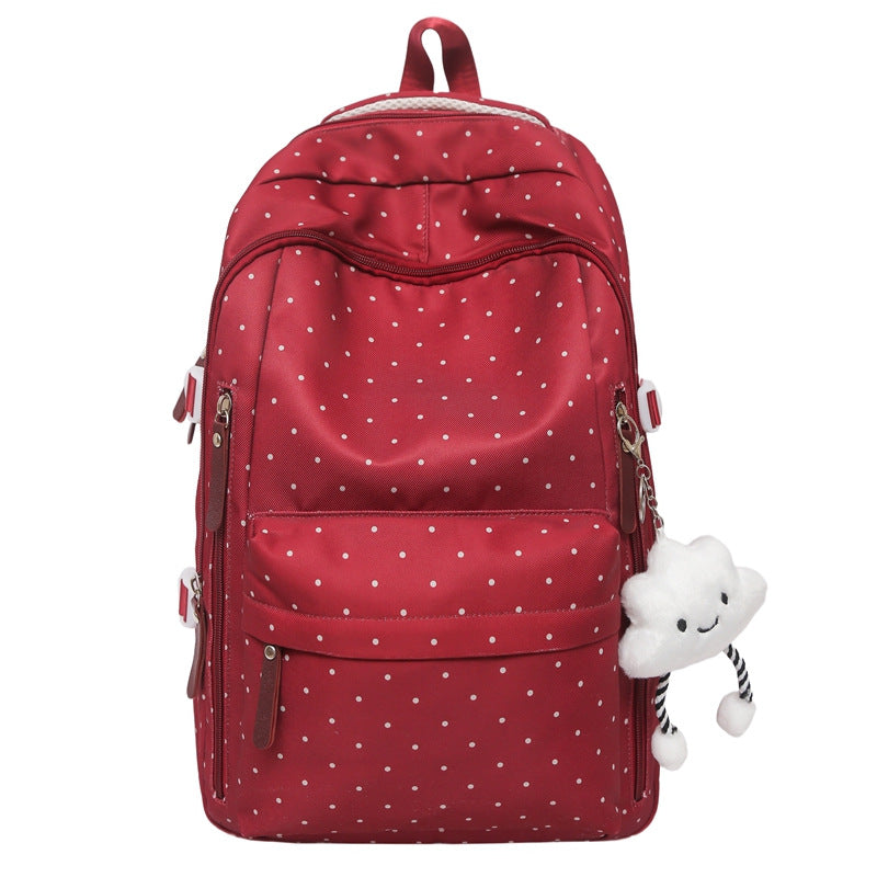 Stylish Polka Dot Pattern Backpack Kalsten