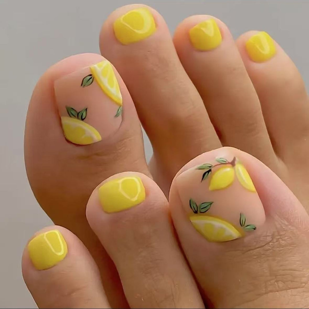 Nail art set with cheerful citrus motifs Kalsten