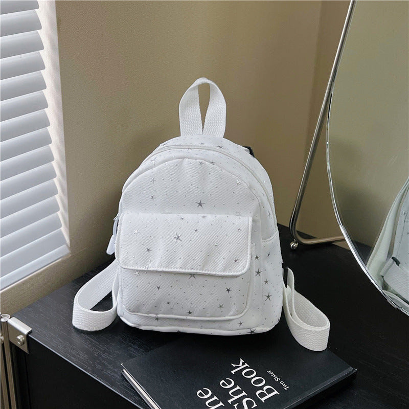 Mini Backpack with Star Print