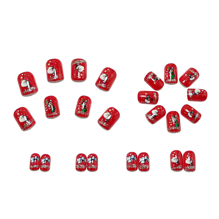 Artificial nails with festive Christmas designs Kalsten