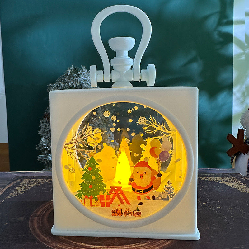 Decorative Christmas lantern with LED lighting