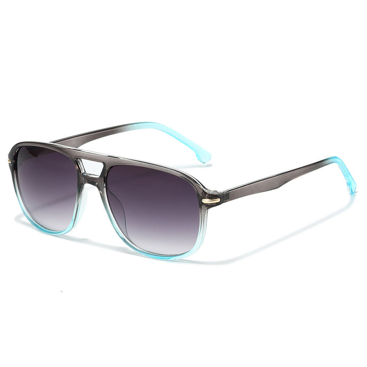 Oversized Gradient Lens Shield Sunglasses Kalsten