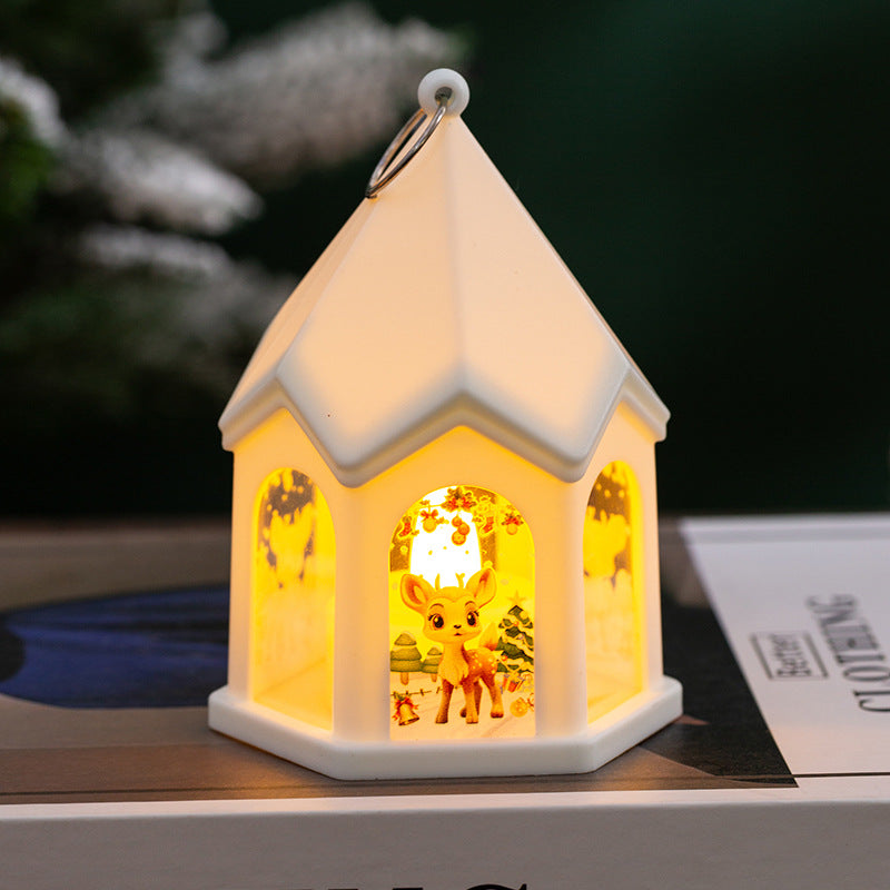 LED Christmas lantern with nostalgic design