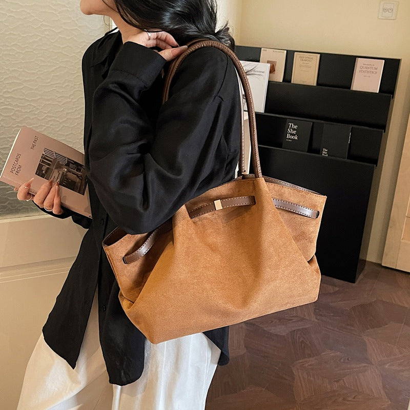 Suede Oversized Tote Bag Kalsten