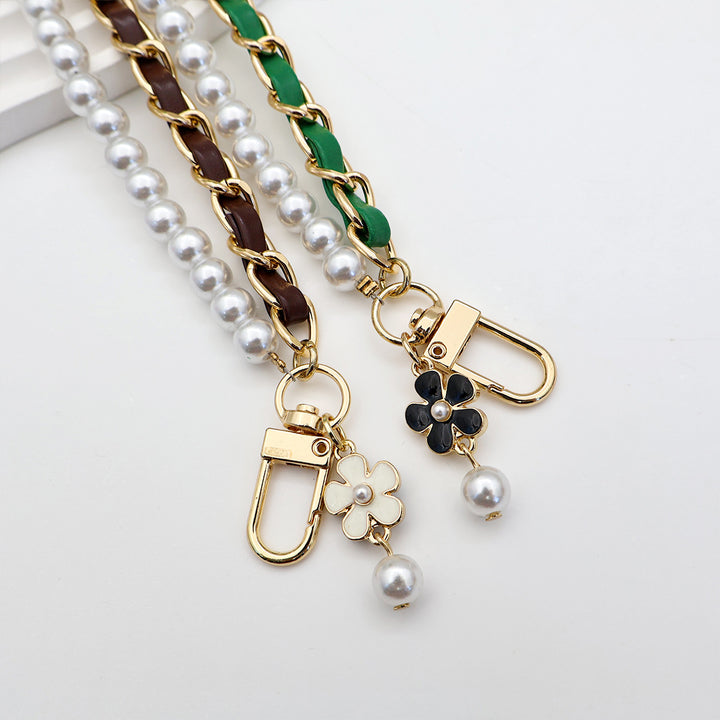 Stylish Pearl-Embellished Eyewear Chain Kalsten