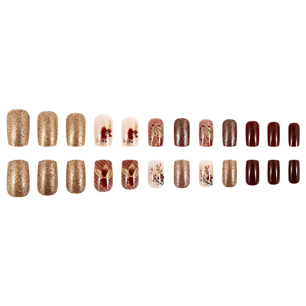 Elegant Artistic Press-On Nail Set Kalsten