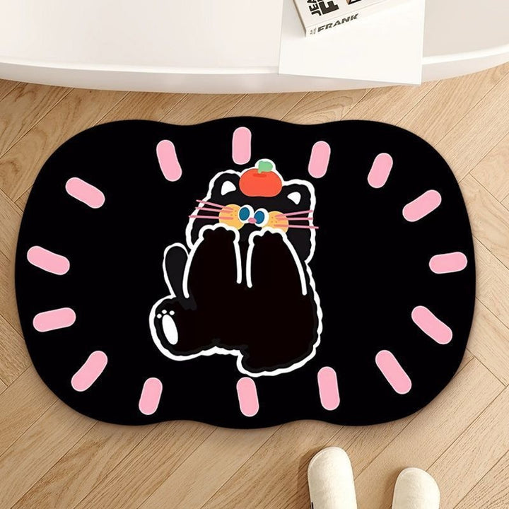 Playful Elephant-Themed Bath Mat