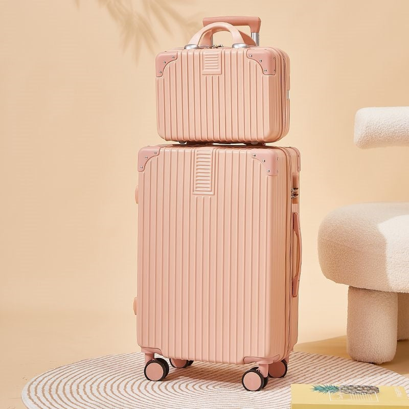 Hard-shell suitcase with double safety lock and flexible interior Kalsten