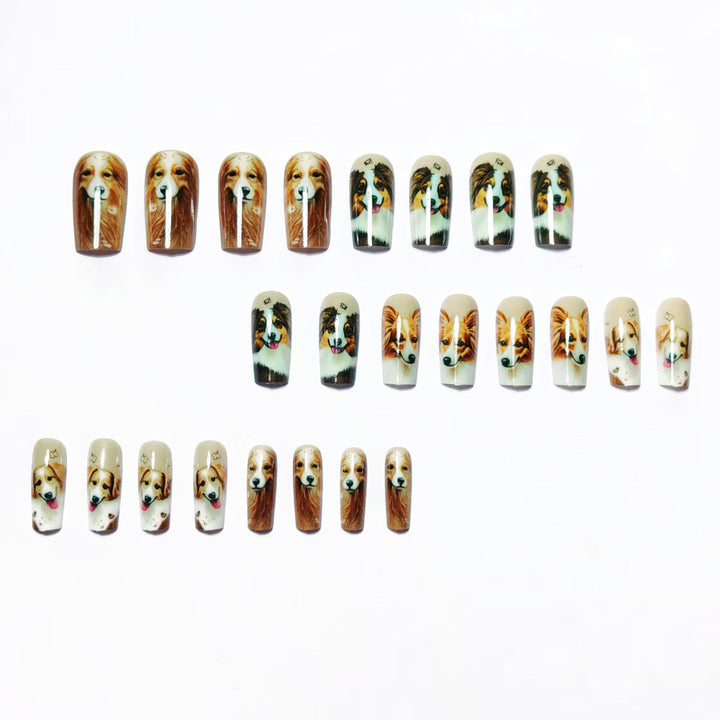 Artificial Nails in Charming Dog Lover Design Kalsten