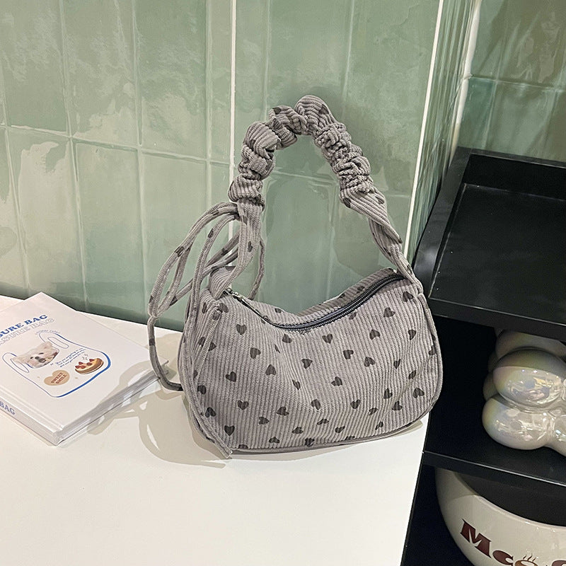 Charming Heart-Patterned Handbag