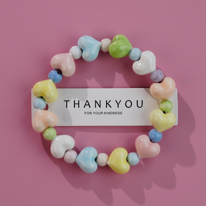 Heart-Shaped Beaded Bracelet Kalsten