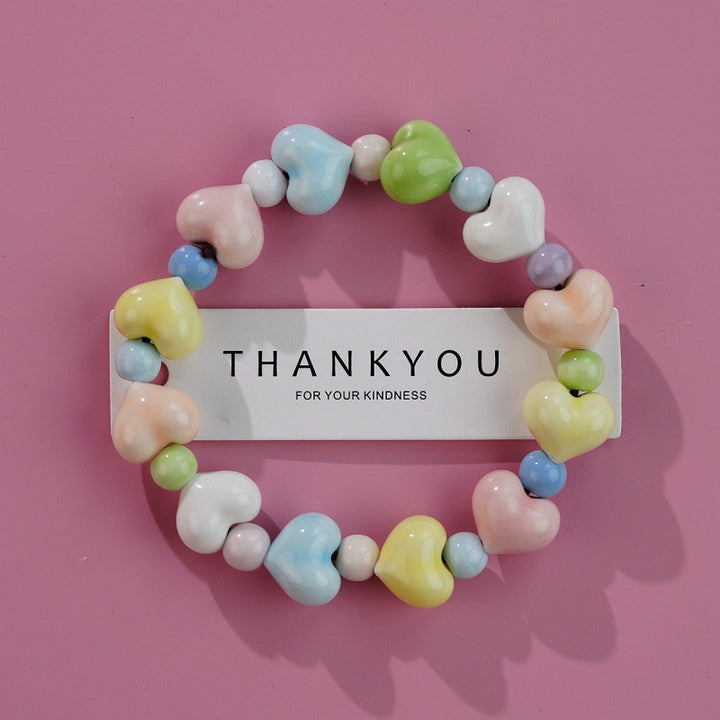 Heart-Shaped Beaded Bracelet Kalsten