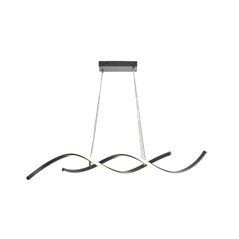 Wave-Inspired LED Pendant Light