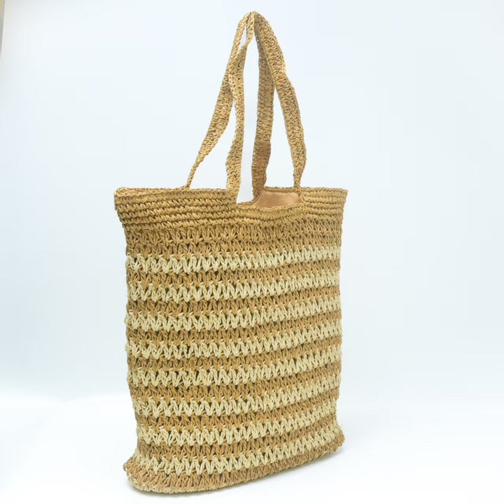 Braided beach bag with breathable structure Kalsten
