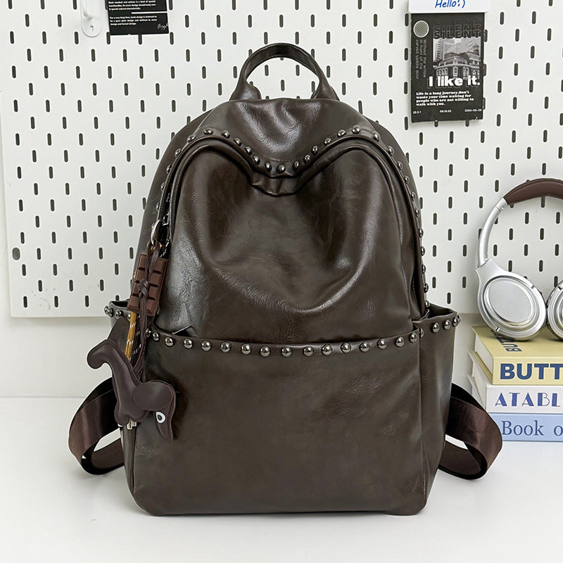 Casual Leather Backpack Kalsten