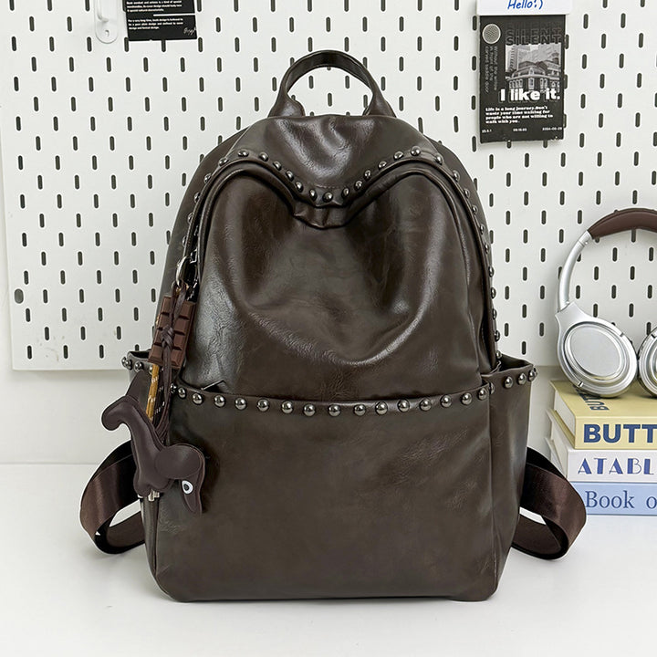 Casual Leather Backpack Kalsten
