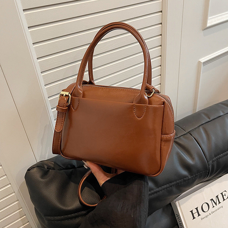 Luxurious Structured Leather Handbag Kalsten