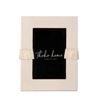 Decorative Photo Frame with Fringe Accents