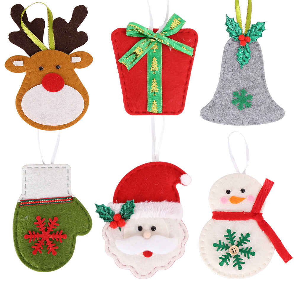 Decorative Christmas tree ornaments in reindeer shape