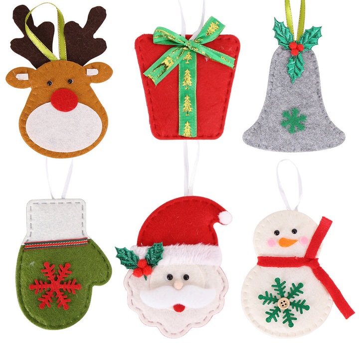 Decorative Christmas tree ornaments in reindeer shape