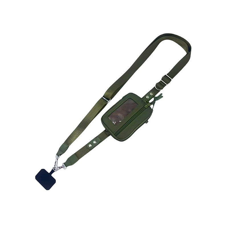 Compact shoulder bag with transparent card pocket Kalsten
