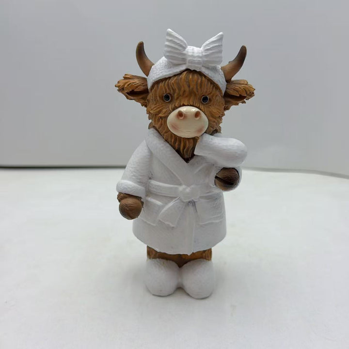 Funny Highland Cattle Bathroom Figure Kalsten