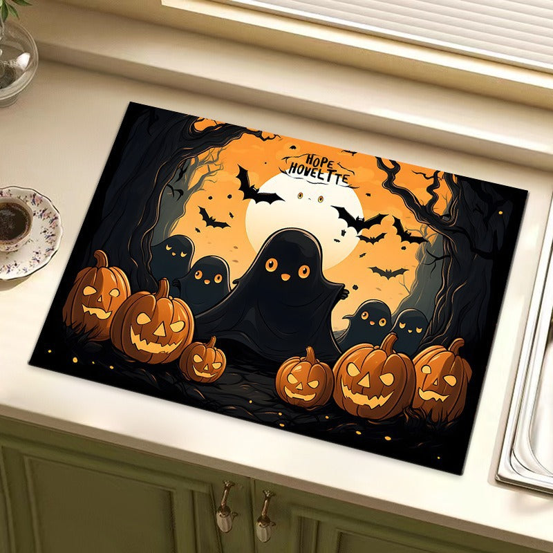 Halloween-Themed Decorative Kitchen Mat Kalsten