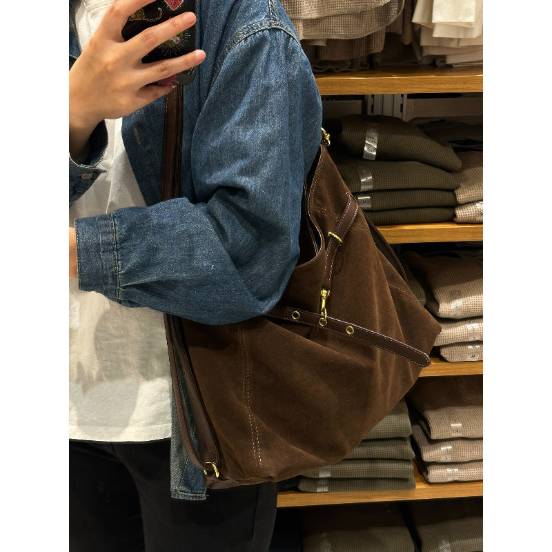 Elegant Suede Tote Bag Kalsten